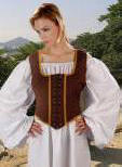 Wench Bodice / Pirate Vest / Renaissance / Decorated / Reversible