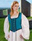 Wench Bodice / Pirate Vest / Renaissance / Decorated / Reversible