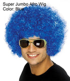 Clearance Wigs: Super Jumbo Afro/Clown Wig, Blue