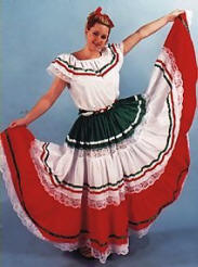 Deluxe Mexican or  Spanish Dancer Costume