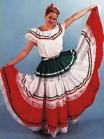 Deluxe Mexican or  Spanish Dancer Costume