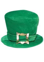 Leprechaun Hat  Green Velvet Top Hat w/Buckle