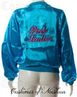 Pink Ladies Jacket / 50's Blue Ladies Satin Jacket