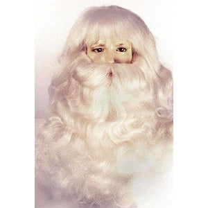 Yak Santa Wig and Beard Set / Extra  Full / Professional Santa Wig Set