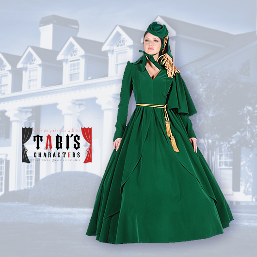 Emerald green cheap medieval dress