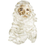 Santa Claus Wig and Beard Set / Supreme with Handmade Mustache